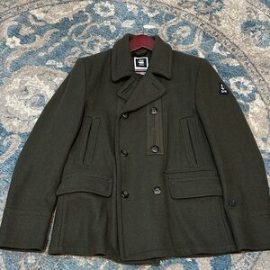 G-Star Dark Green Pea Coat